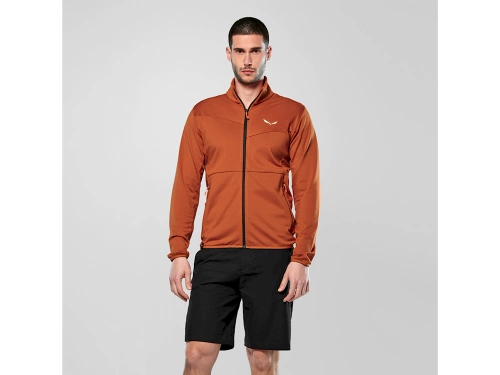 Męska Bluza Polarowa Salewa Puez Cammino Pl Jkt M - bombay brown