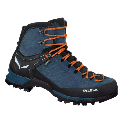 Męskie Buty Trekkingowe Salewa Ms Mtn Trainer Mid GTX - dark denim/black