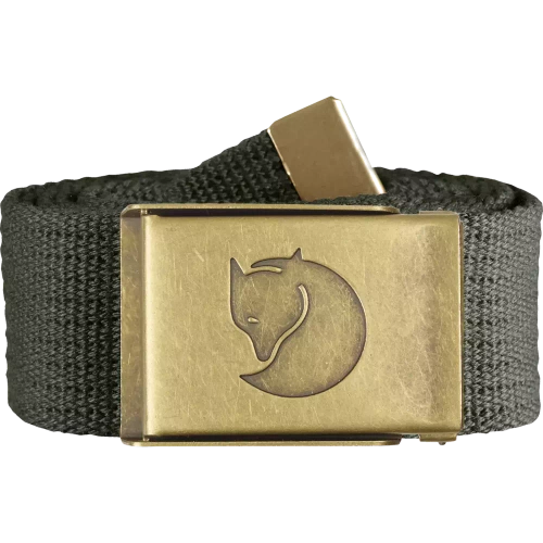 Pasek do Spodni Fjallraven Canvas Brass Belt 4 cm - Mountain Grey