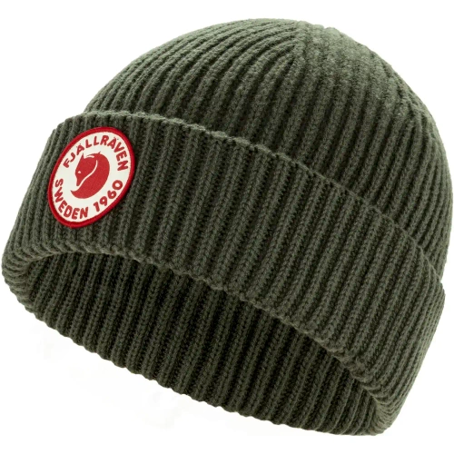 Czapka na zimę Fjallraven 1960 Lite Logo Hat - Deep Forest