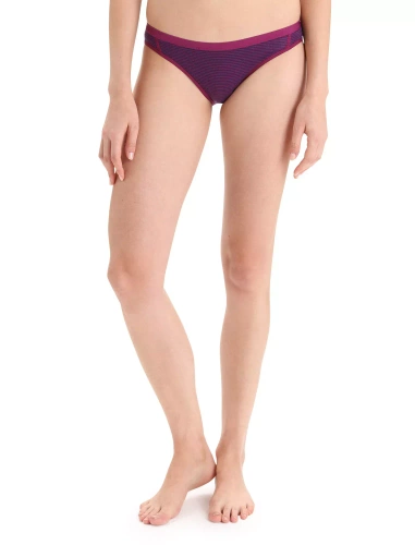 Majtki Damskie z Merino Icebreaker W Siren Bikini - Go Berry/Royal Navy