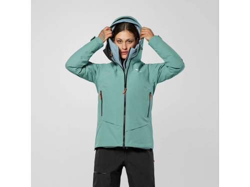 Damska kurtka przeciwdeszczowa Gore-Tex Salewa ORTLES GTX 3L EPE JKT W - willow