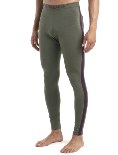 Termoaktywne Getry Męskie Icebreaker M 200 Oasis Sonebula Leggings -  loden/nightshade