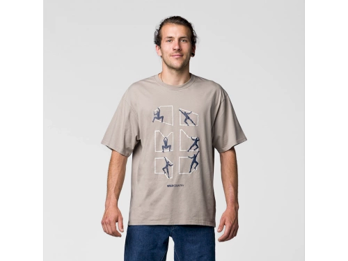 Męska Koszulka Wspinaczkowa Wild Country Sequence M T-Shirt - brindle