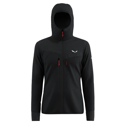 Męska ciepła bluza polarowa Salewa AGNER PL M HD JKT - black out