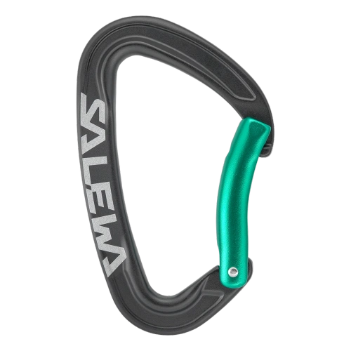 Karabinek Wspinaczkowy Salewa Ortles Bent Carabiner - black/irish green